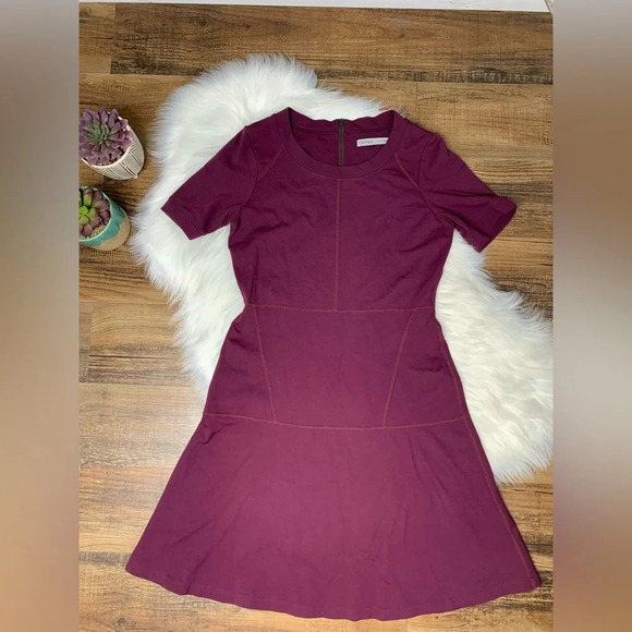 Athleta En Route Chianti Fit and Flare Dress - Picture 2 of 6